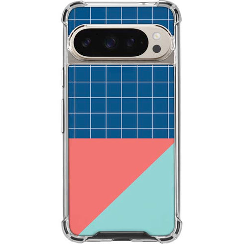 Checkered Split Pixel 9/9 Pro Clear Case